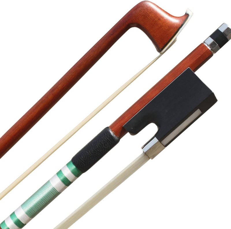 ARCRAW Store Violin Bow 4/4 Full Size Brazil IPE Wood Classic French Model Round Bow For Violinists Fiddlers Teacher Student Professional - Image 1